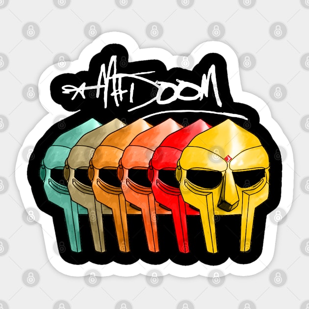 Mf Doom Sticker by SLAMDONUTS